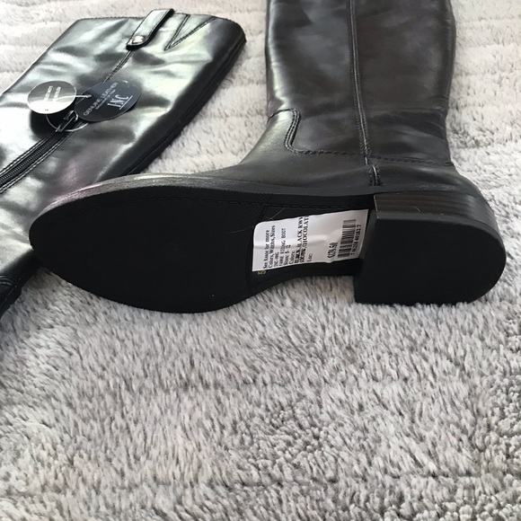 New and in immaculate condition. INC Fawne Genuine Leather black riding boots. - Picture 9 of 12